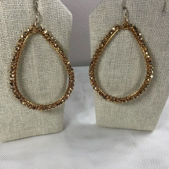 #41 - 14k Gold Filled Wire Wrapped Large Hoop Earrings - Picture 4 of 8